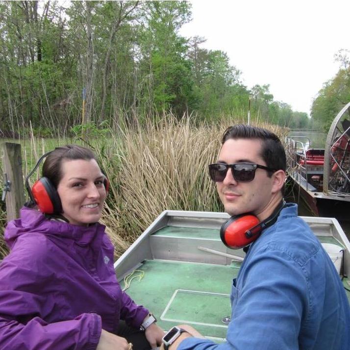 The first time we went on a swamp tour- just across the street from J.B.'s parents' subdivision!