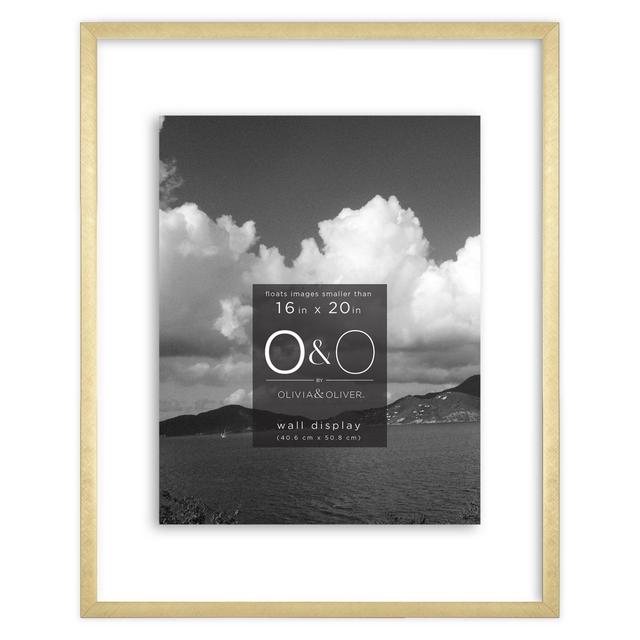 O&O by Olivia & Oliver™ 16-Inch x 20-Inch Float Metal Wall Frame in Gold