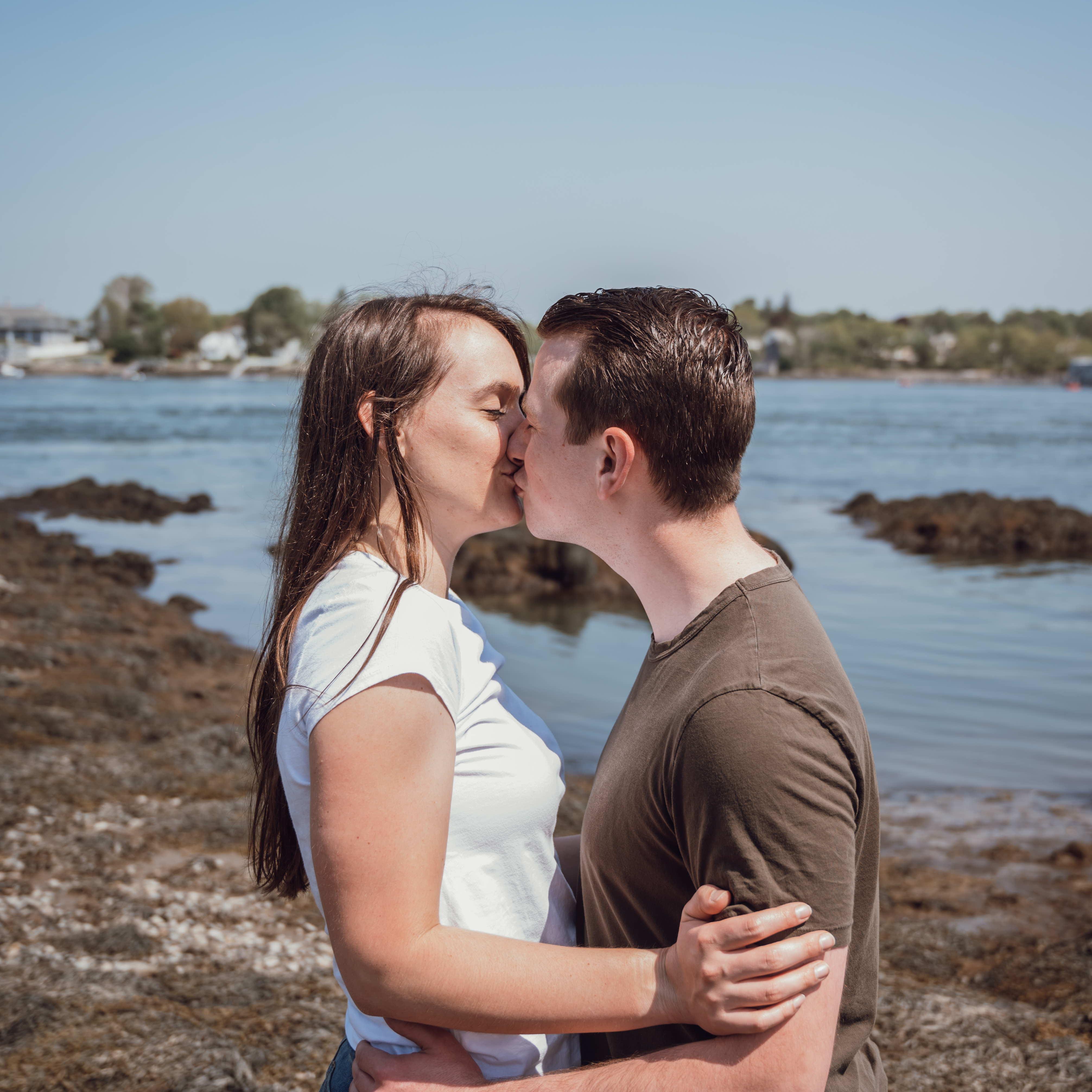 Our engagement shoot in Portsmouth New Hampshire
