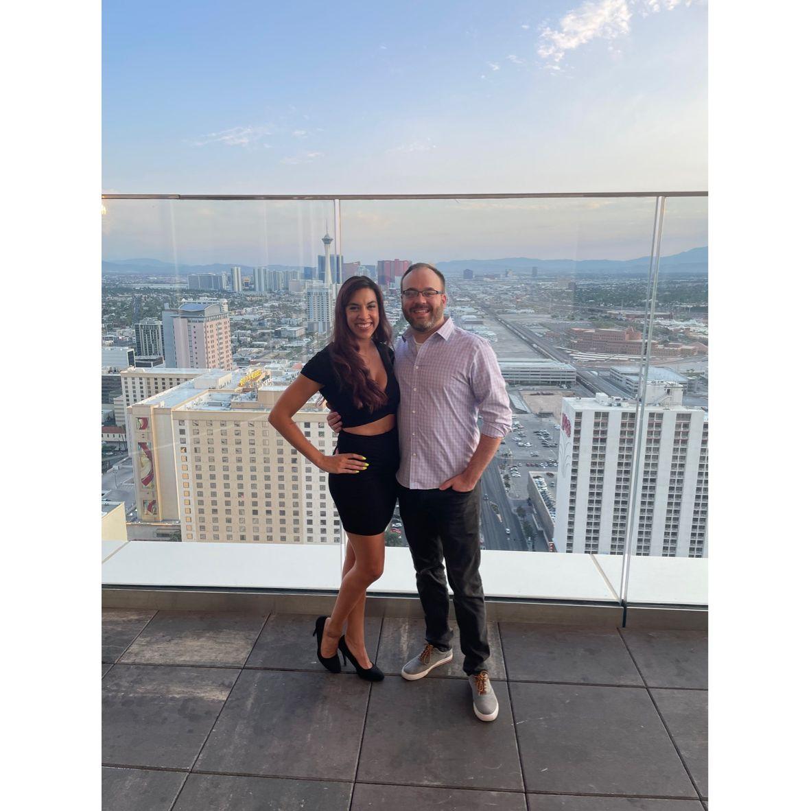 Our favorite Vegas memory - rooftop drinks at The Legacy Club