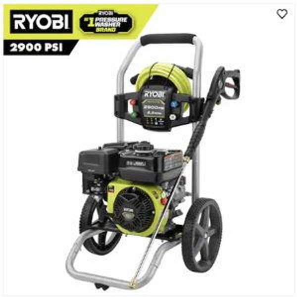 RYOBI 2900 PSI 2.5 GPM Cold Water Gas Pressure Washer with 212cc Engine RY802925