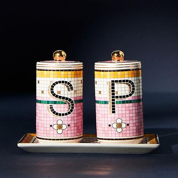 Garden Tile Salt & Pepper Shakers