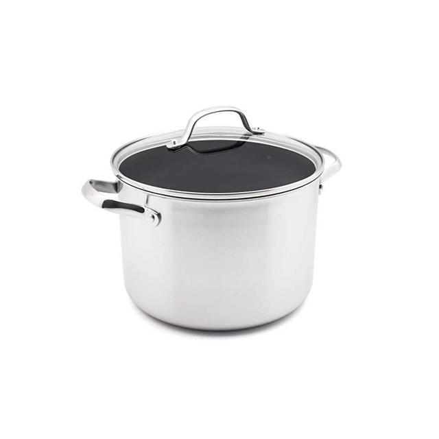 GreenPan Elements Non-Stick Stockpot with Lid, Silver