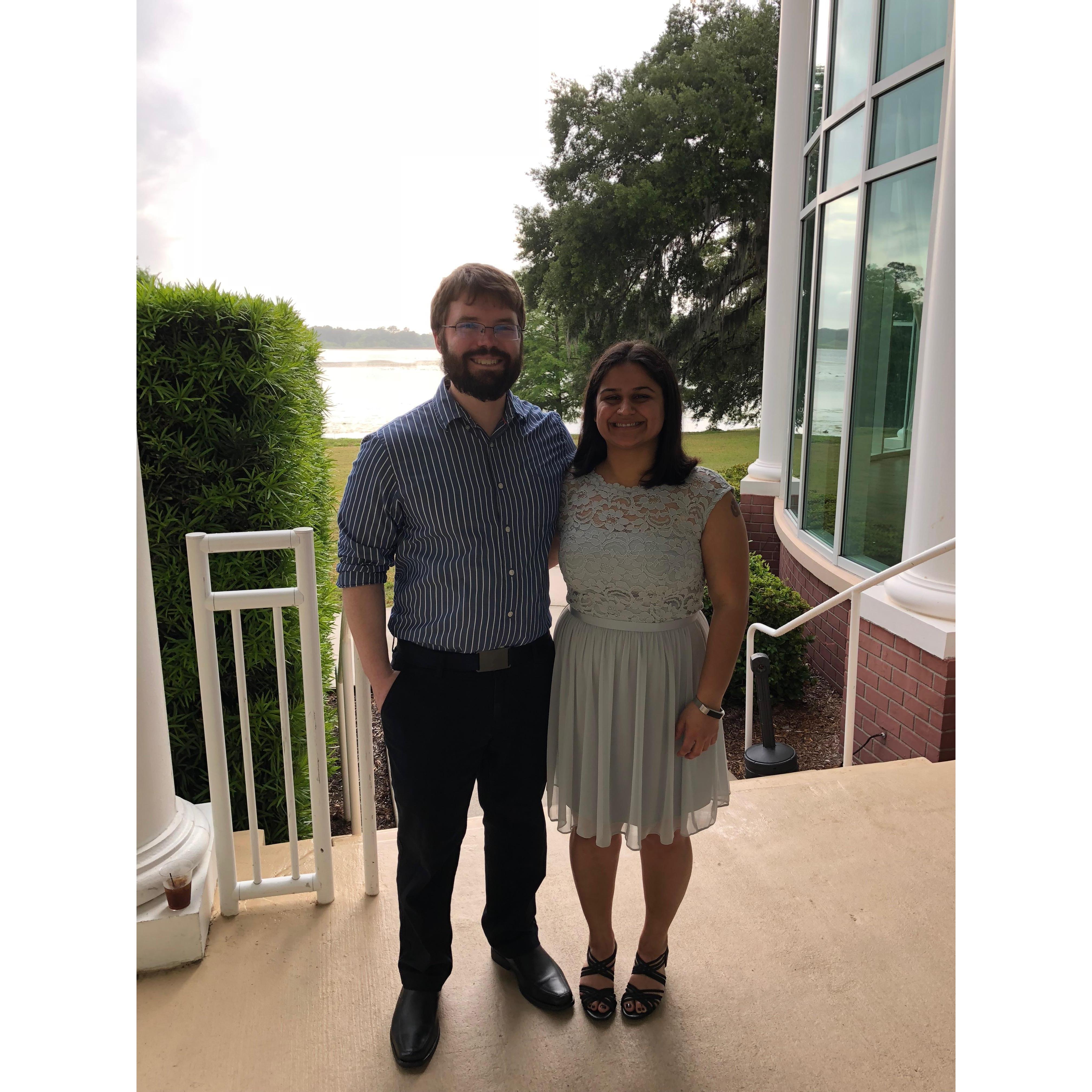 Our first wedding together happened to be in Florida (2018)