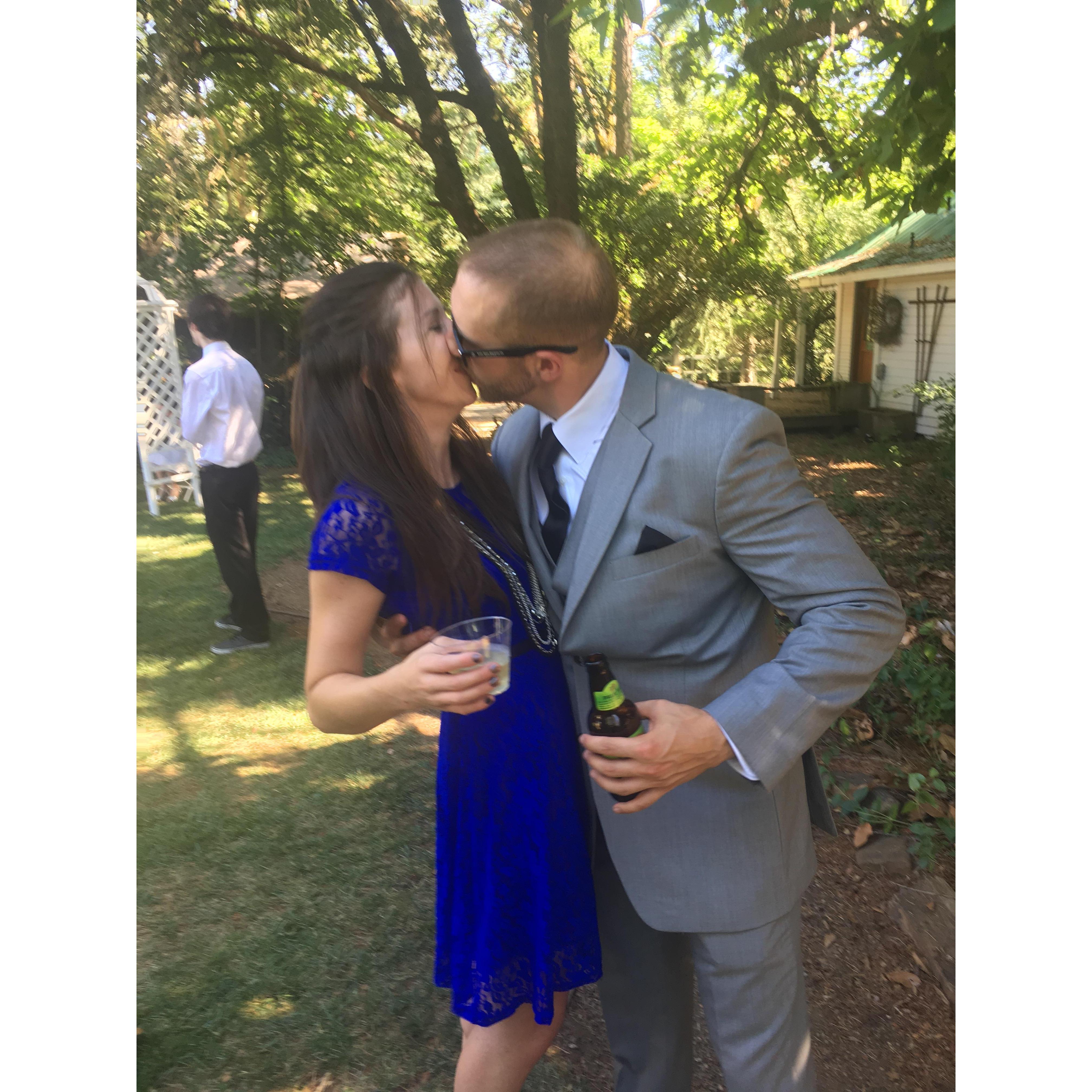 Heather's favorite picture! Taken at Best Man Josh's wedding