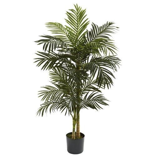 Nearly Natural 5358 Golden Cane Palm Tree, 5-Feet, Green