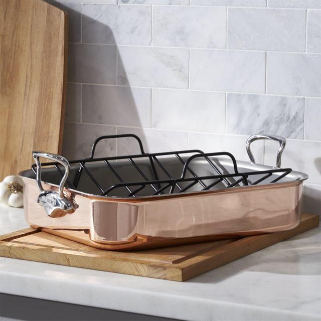 Mauviel ® Copper Roaster with Rack