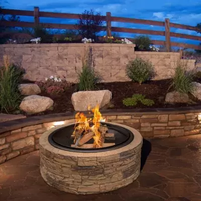 Sun Joe® Fire Joe Wood Burning 35-Inch Cast Stone Fire Pit