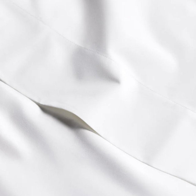 Classic Percale Fitted Sheet - Solid White, King