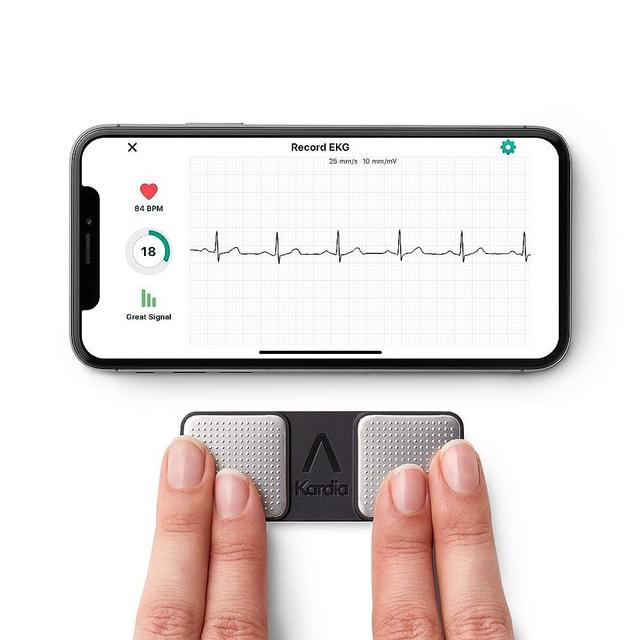 KardiaMobile 1-Lead Personal EKG Monitor – Record EKGs at Home – Detects AFib and Irregular Arrhythmias – Instant Results in 30 Seconds – Easy to Use – Works with Most Smartphones - FSA/HSA Eligible