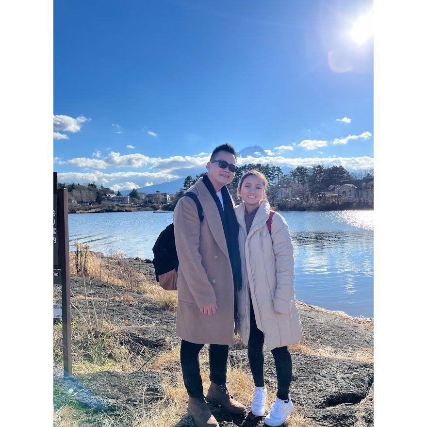 Moments before the proposal!