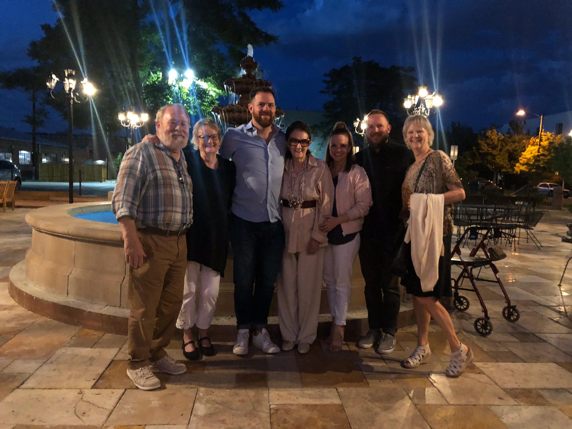 Dinner with Travis’ family when Vicki and Mike were in town