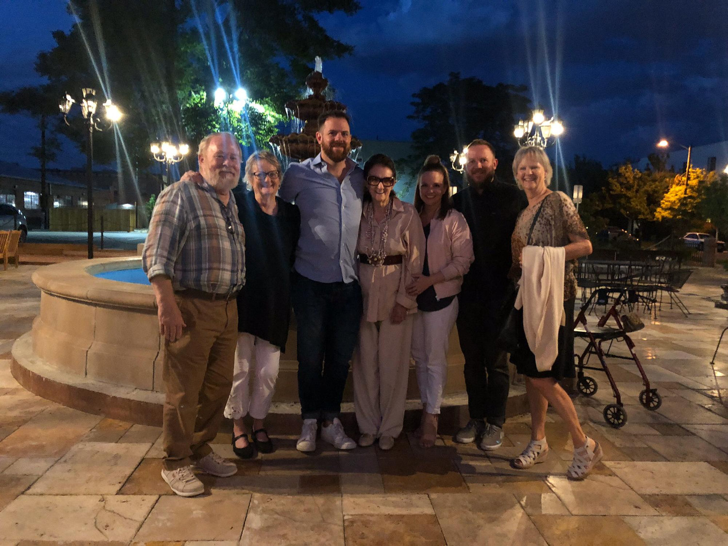Dinner with Travis’ family when Vicki and Mike were in town