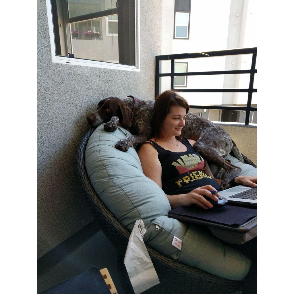 Amos helping with some work