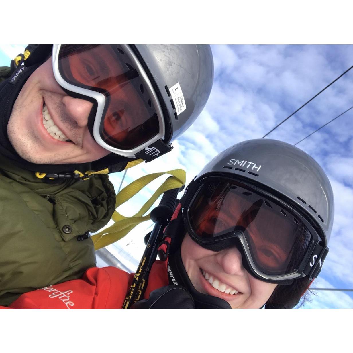 Skiing sunrise to sunset in Whistler, Canada