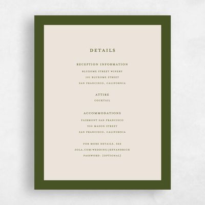 Beige Summer Wedding Enclosure - Findley