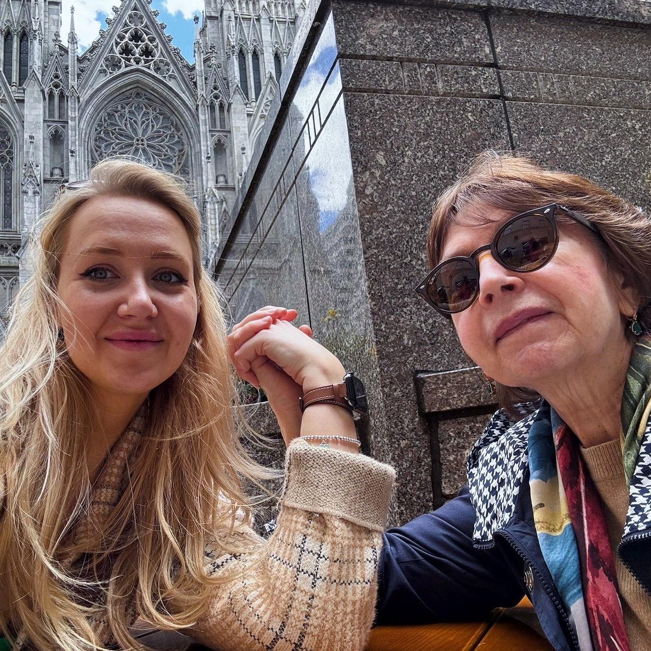 Elina with her Mom visiting New York, April 2024