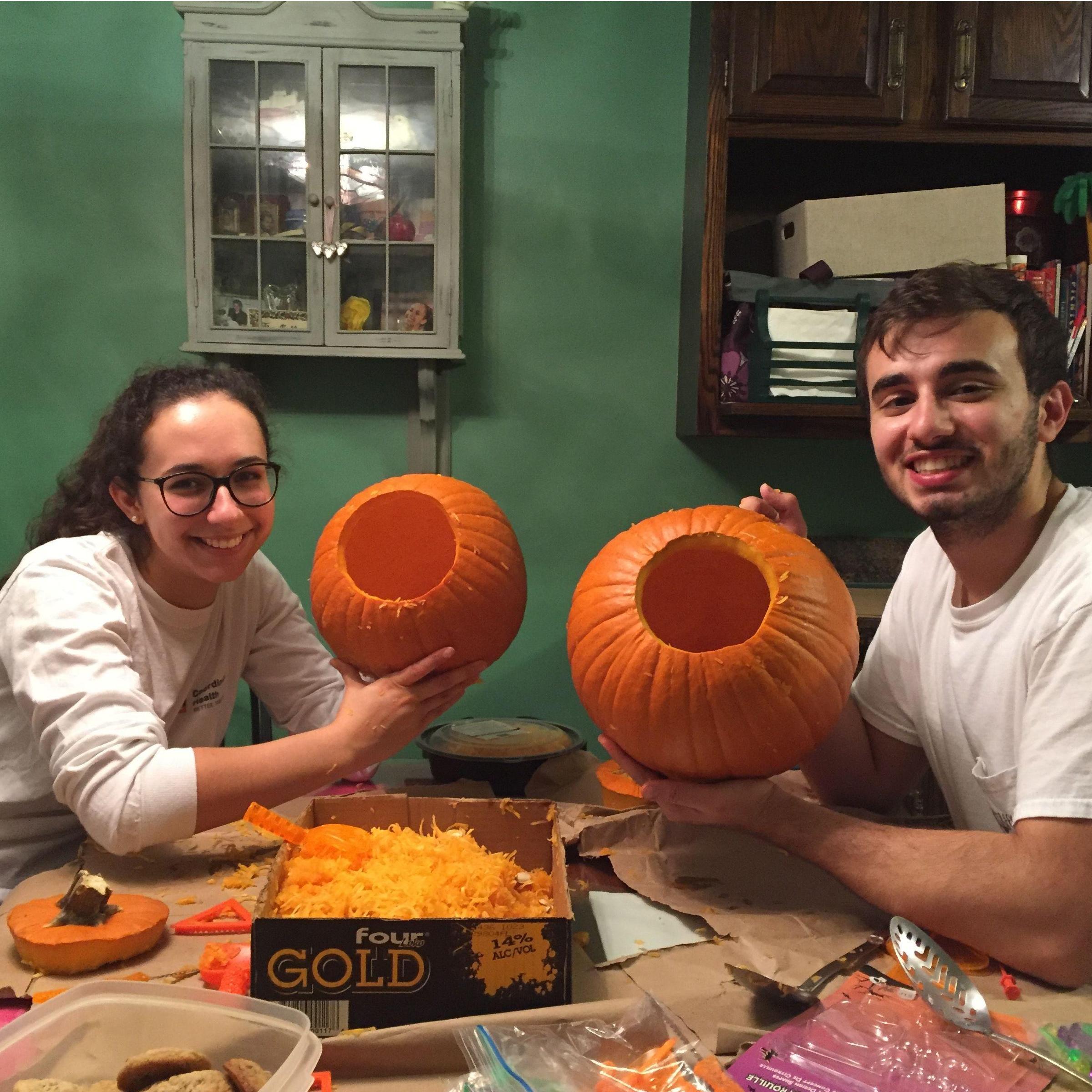 Two little pumpkins