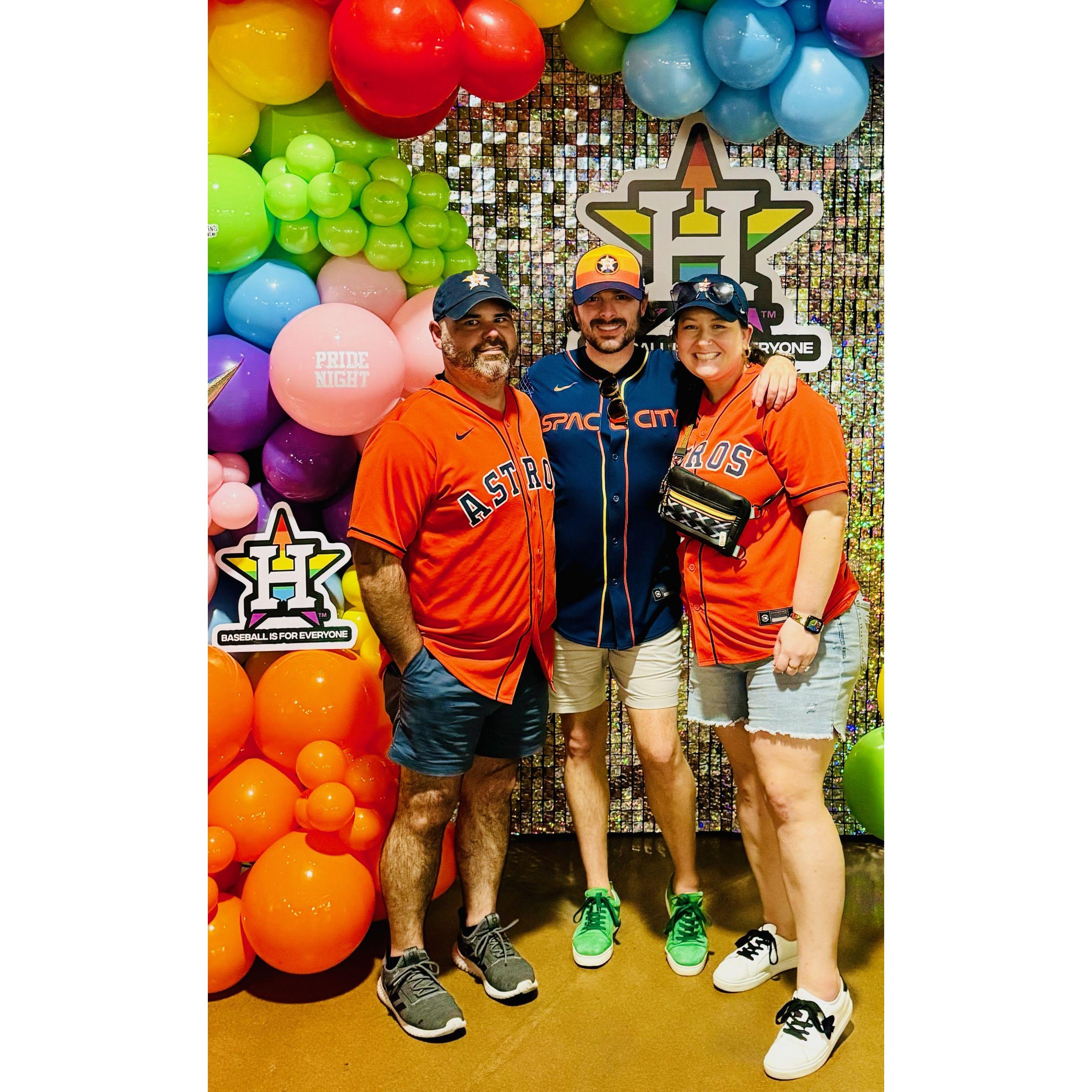 Astros Pride Night June 2024 featuring Kaysie