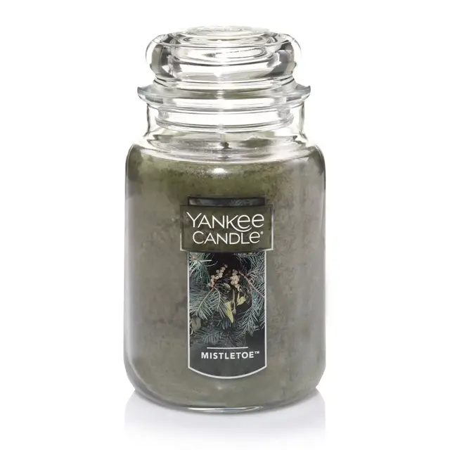 Yankee Candle Glass Mistletoe Original Jar Candle 22oz