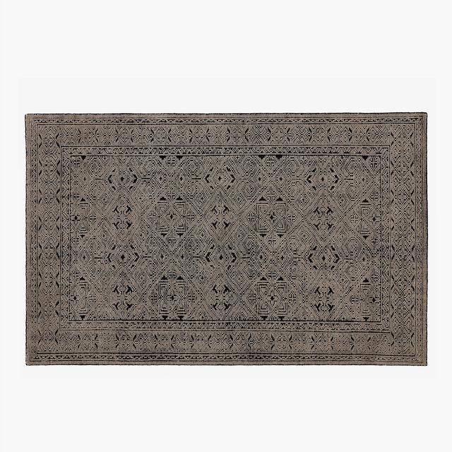 Raumont Hand-knotted Brown Detailed Rug 5'x8'