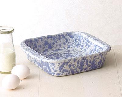 Square Baker in Blue Agate