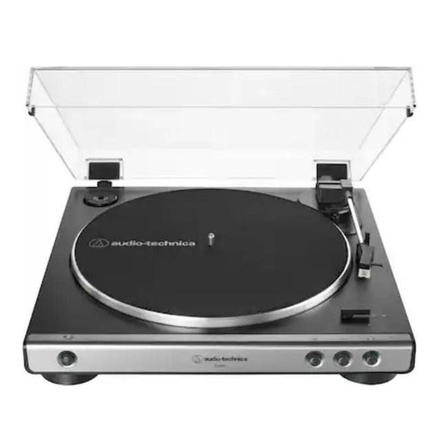 Audio-Technica - Audio Technica AT-LP60X-GM Turntable Gunmetal - Black/Gunmetal