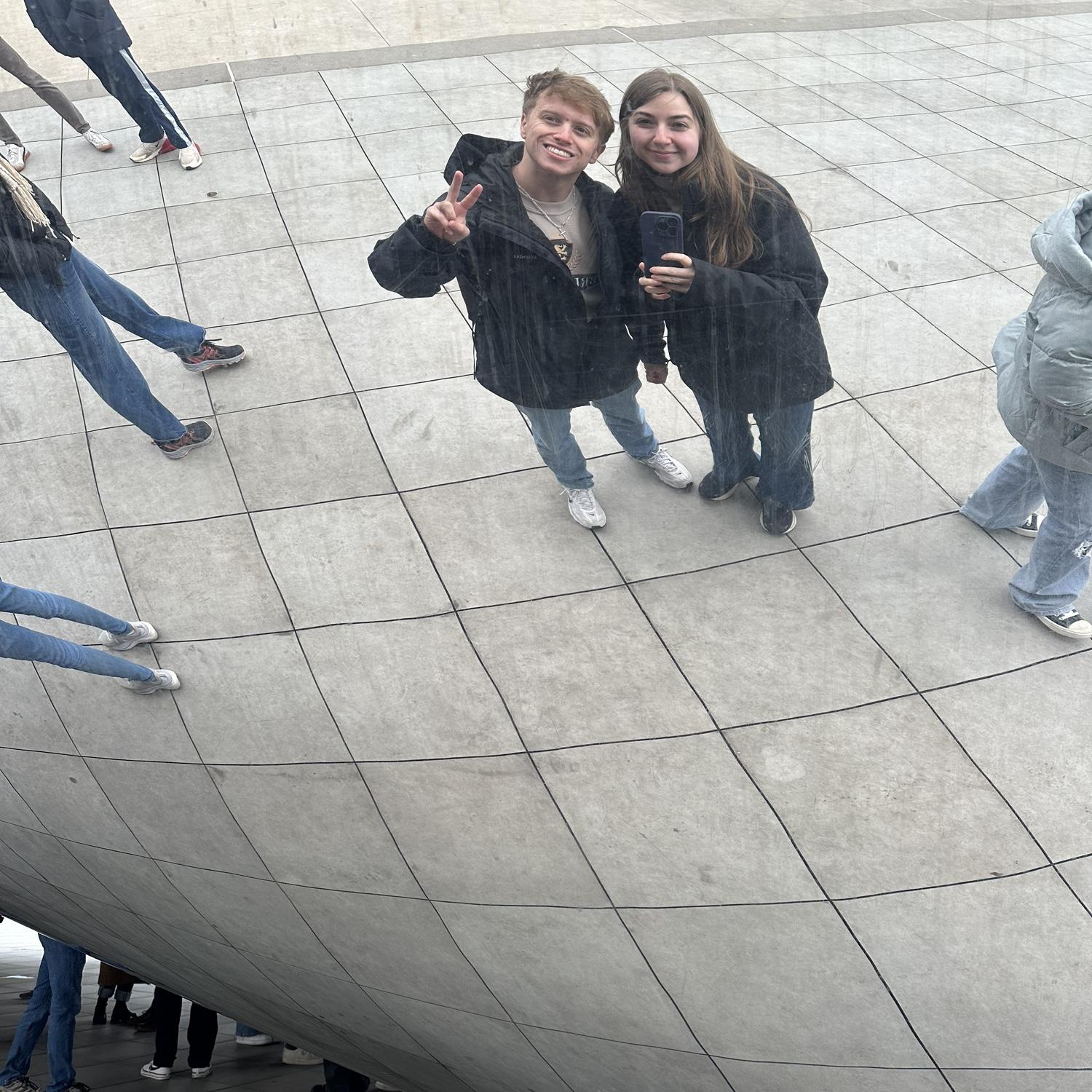 Us at the Bean!