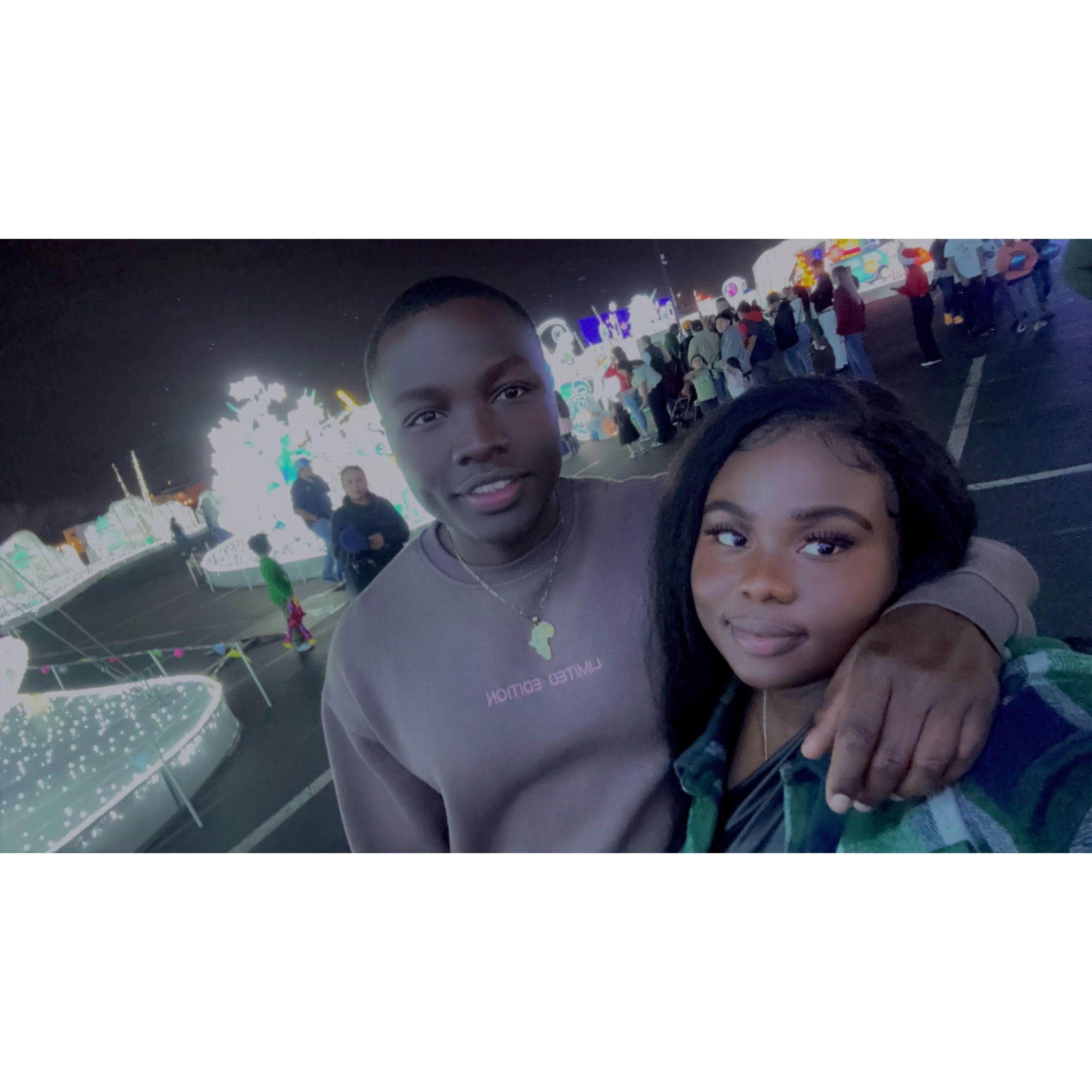We finally went to see the chrimas light