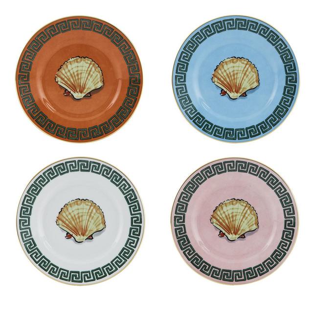 Il Viaggio di Nettuno Set of 4 Bread Plates by Luke Edward Hall