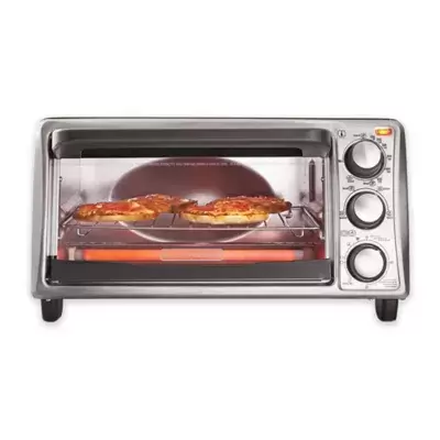Black & Decker™ 4-Slice Toaster Oven in Grey