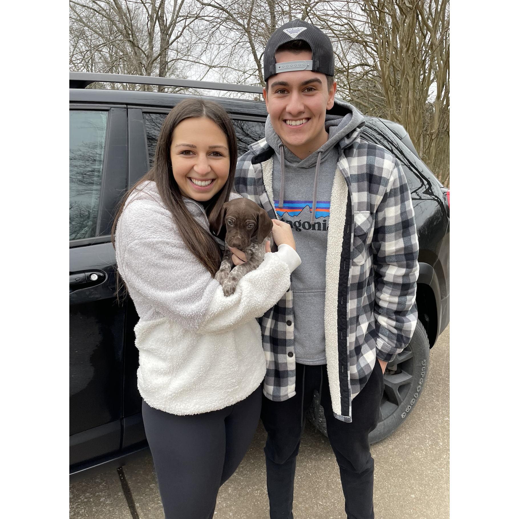 The day we got our puppy