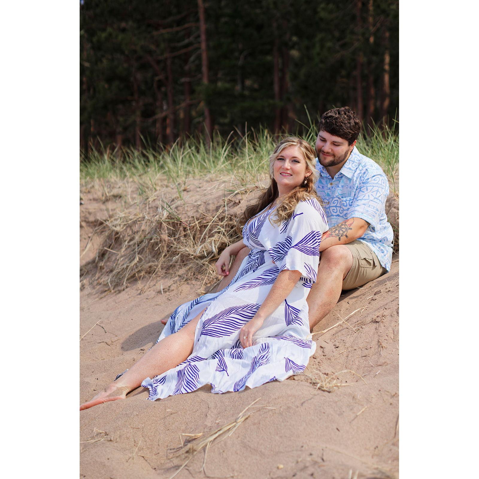 Our engagement photo shoot was taken at Little Presque Isle Park (Marquette) on June 17th, 2023.