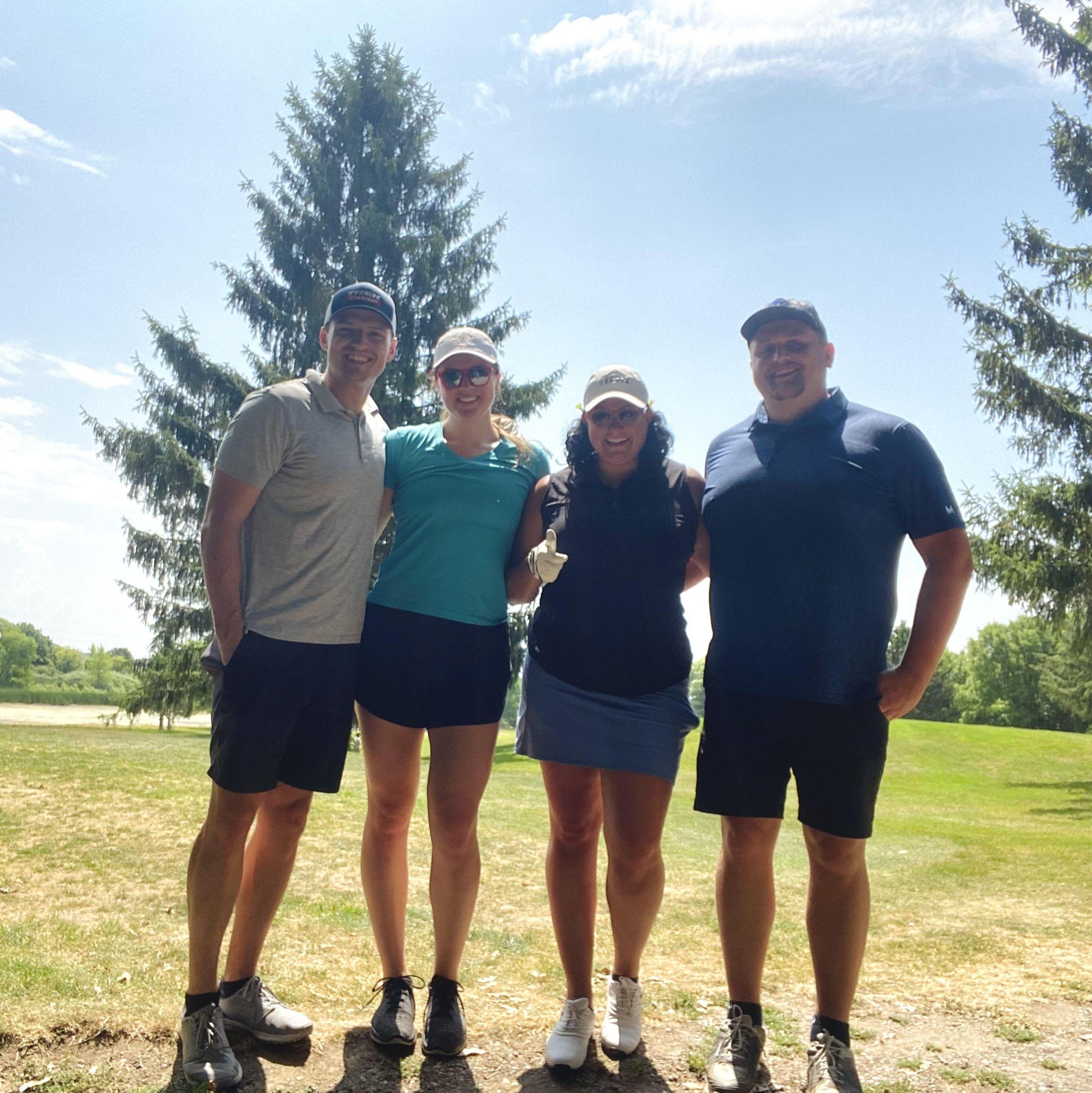 We love golfing with our friends!