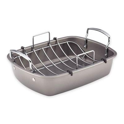 Circulon® Bakeware 17-Inch x 13-Inch Nonstick Roaster with U-Rack