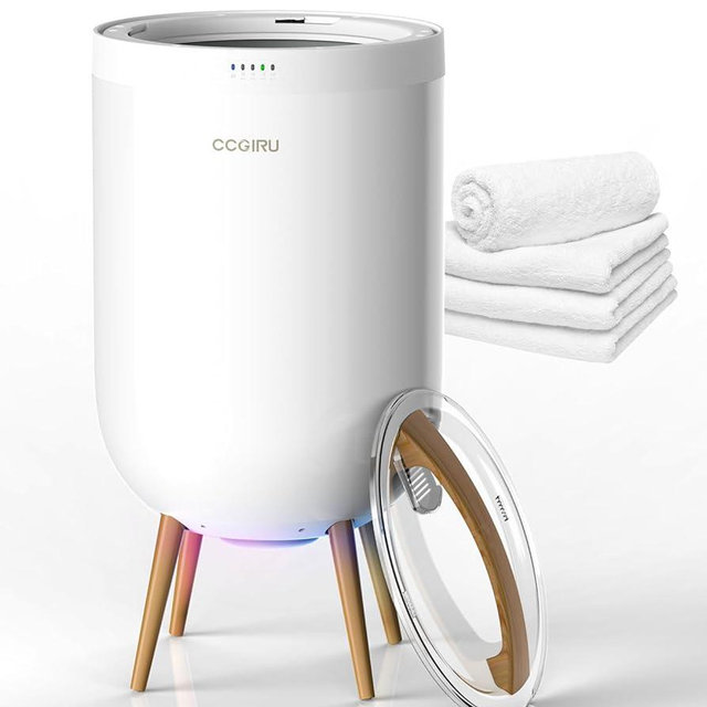 CCGIRU 20L Towel Warmer Bucket, Large Heated Towel Warmers for Bathroom with Bluetooth Speaker, Timer, Auto Shut Off, Fits to Two 40"X70" Towels, Blankets for Home
