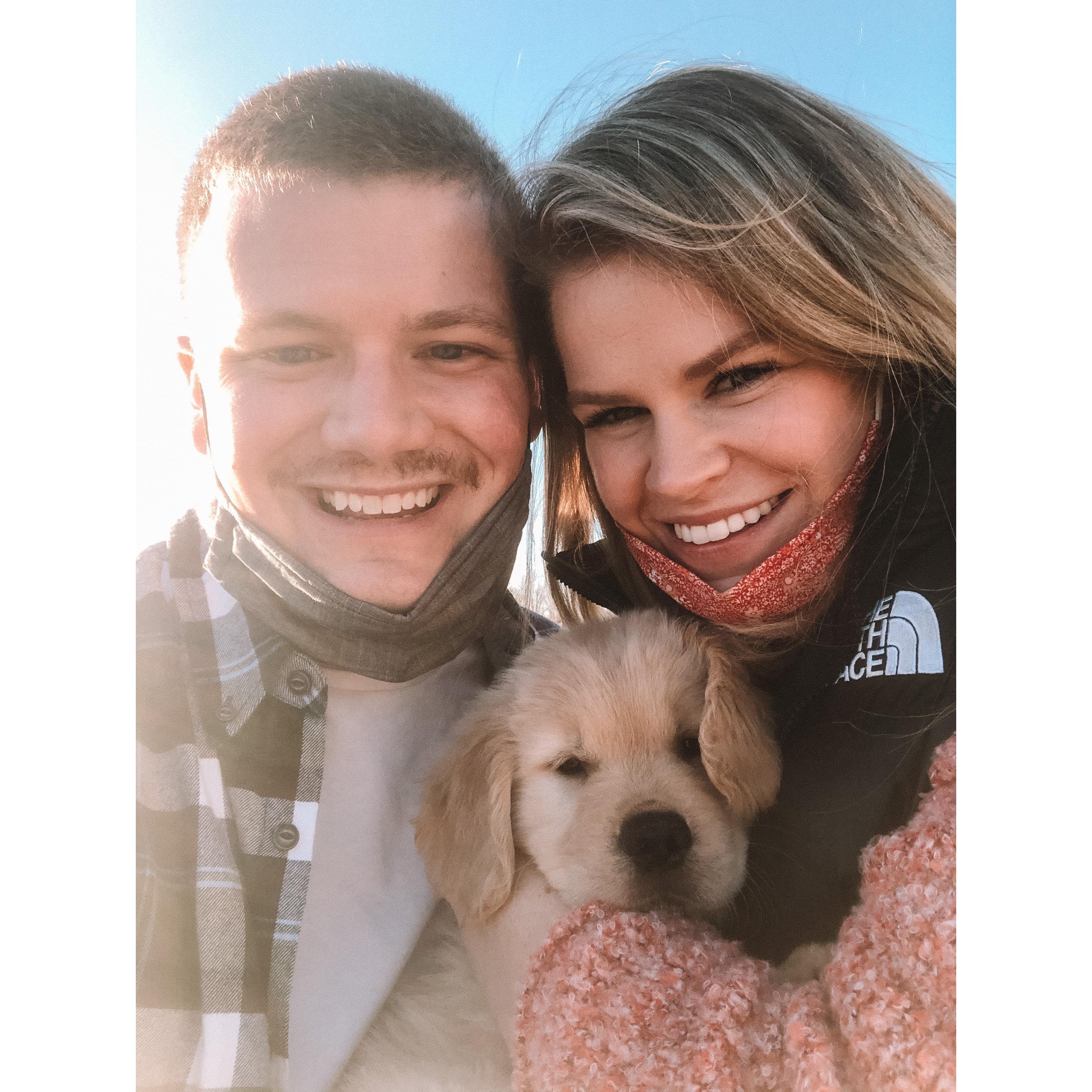 When we gained a new family member, Farley! Best day ever :)