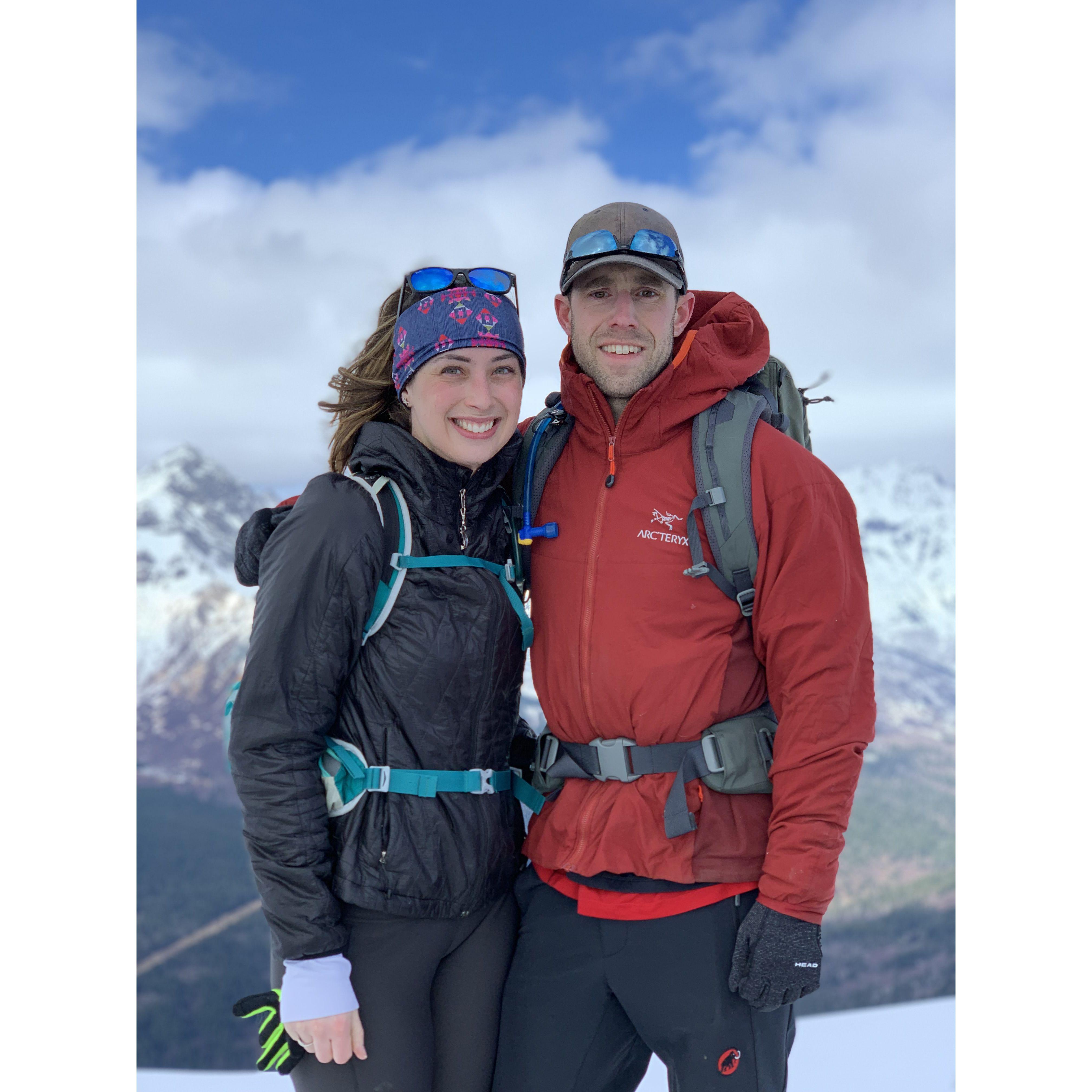 Viewpoint on top of Bird Creek Ridge hike, outside of Anchorage