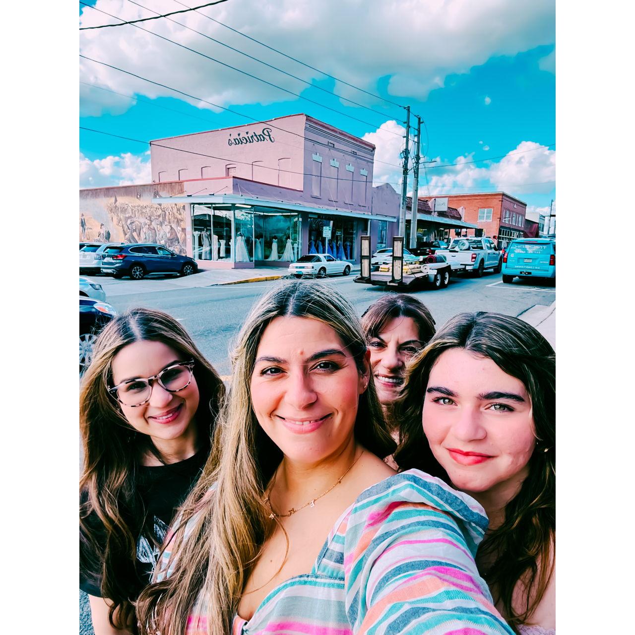 Abu + Kati when we bought the 15 dress