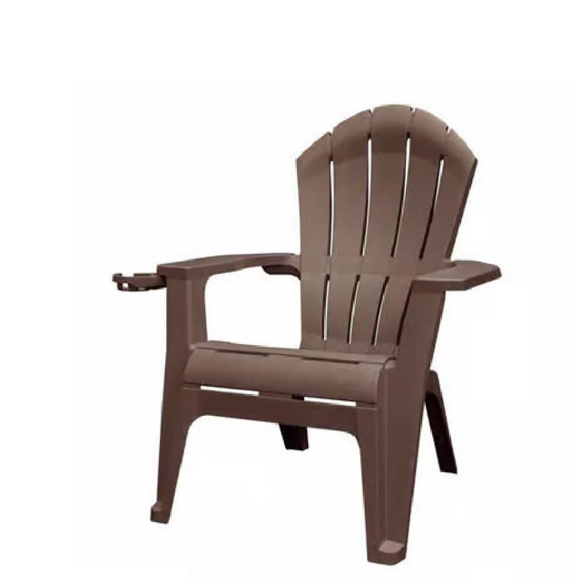 Adams RealComfort Deluxe brown Resin Frame Adirondack Chair