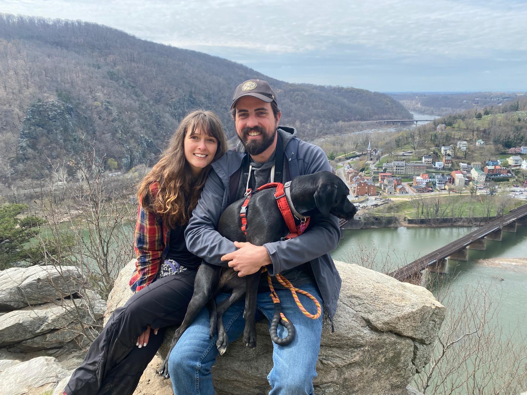 Taking KoKo out on a hike in Harper’s Ferry