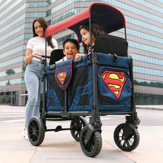 W Superman Luxe Pro 2-Seater Stroller Wagon