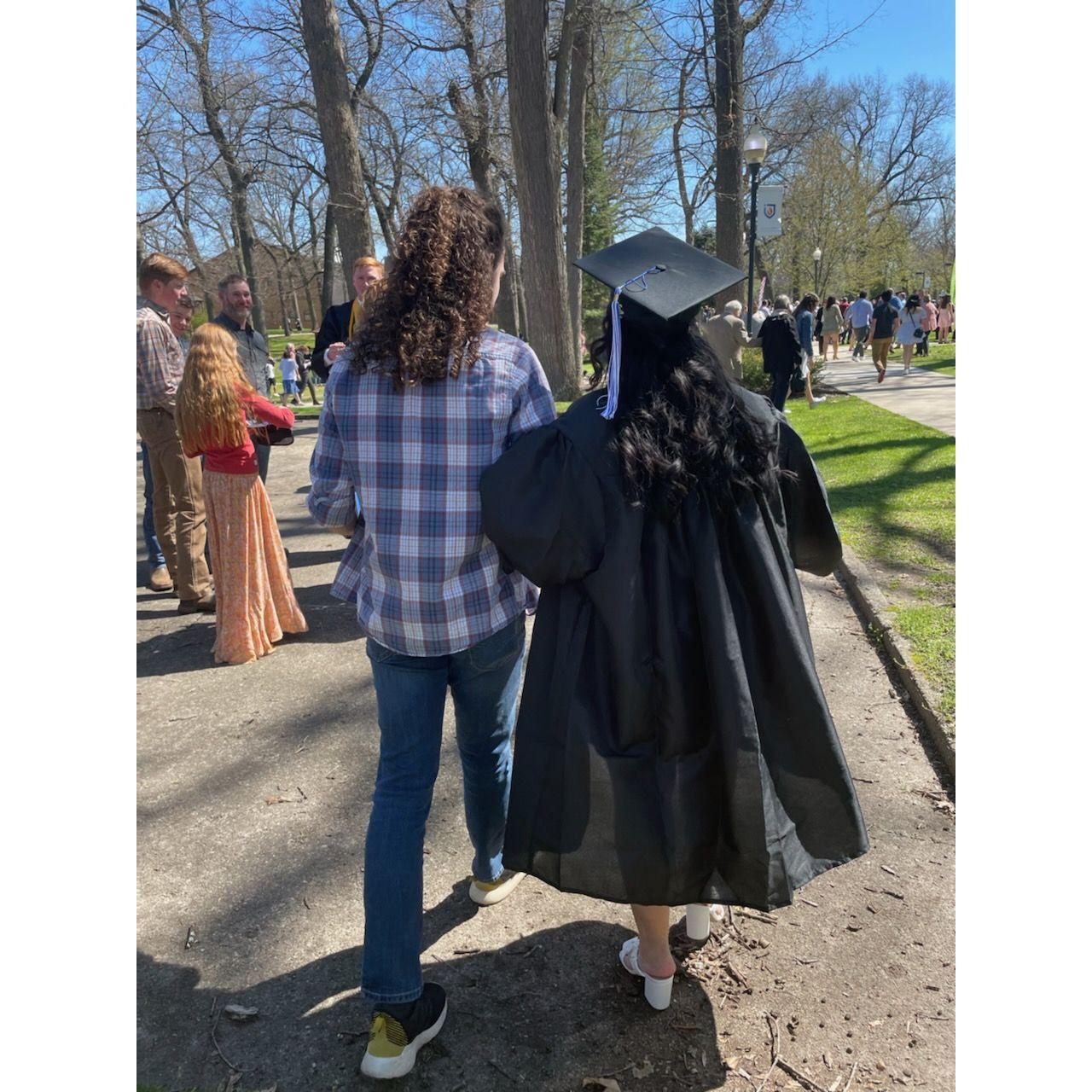 Our first steps as Emily embarked a new journey after graduation.