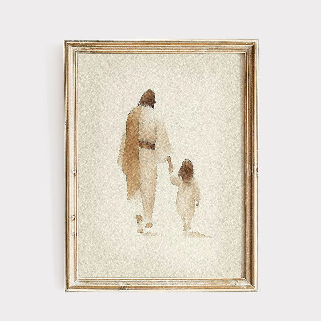 ESSEN Life Child of God Jesus Christian Bible Wall Art Jesus Poster Minimalist Boho Christian Home Decor Perfect Religious Wall Art Gift for Women (8x10 In No Frame)