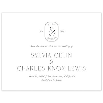 Multi-Colored Wedding Digital Save the Date - Bayeux Landscape