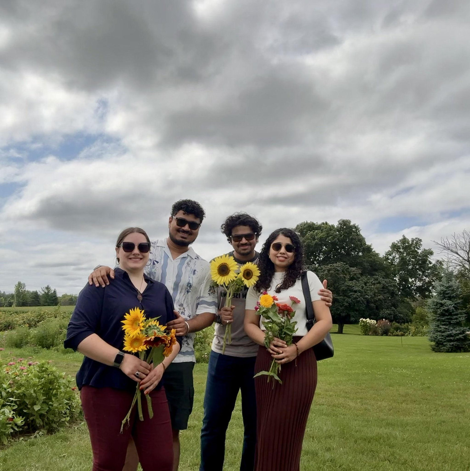 Frolicing in the flowers!