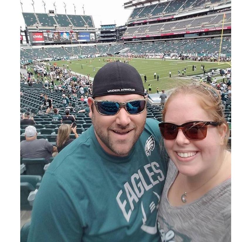 Our first Eagles game! September 2016