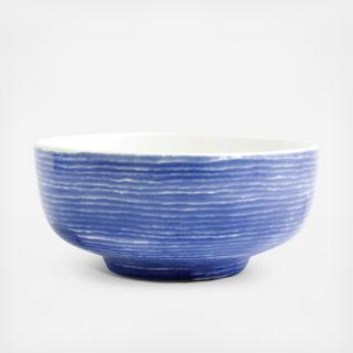 Santorini Stripe Medium Footed Serving Bowl