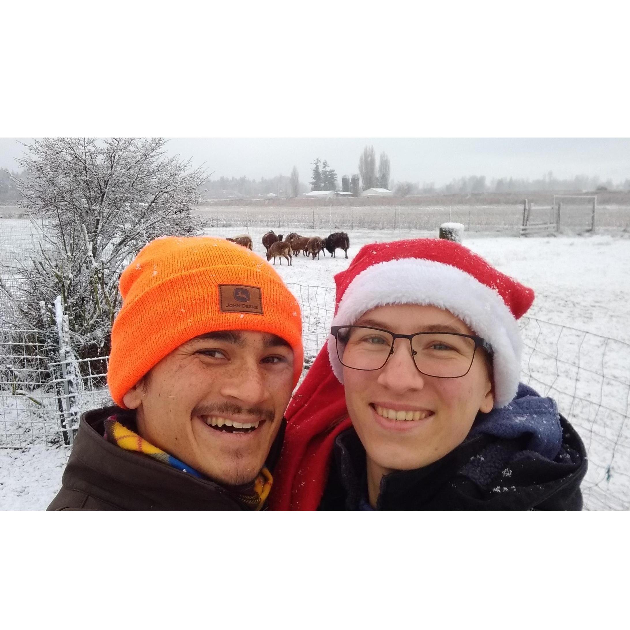 Visting a white winter wonderland in Washington