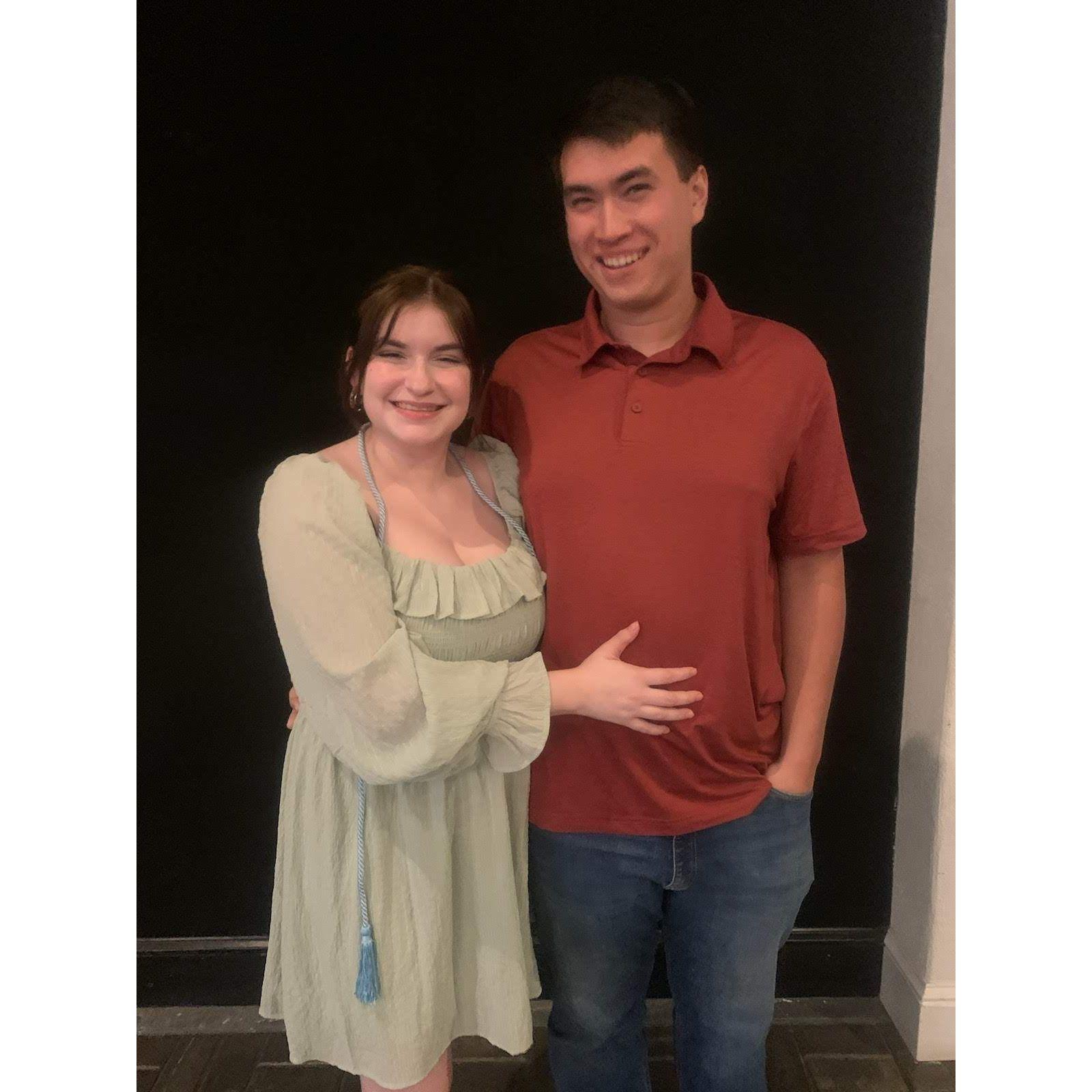 Michaela's Scholarship dinner her senior year of college.